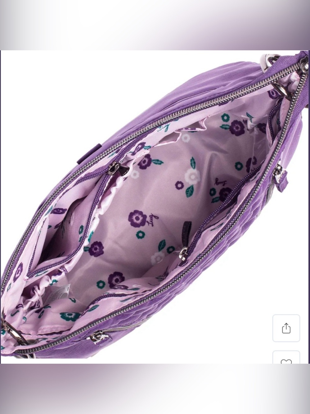 Lug Swivel Convertible Crossbody Bag. Brushed Concord Purple. NWOT. With Drizzle - Picture 3 of 12